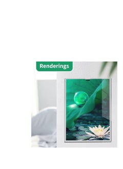 PARTNER حامل لافتات أكريليك 210 × 297 مم مثبت على الحائط، شاشة A4 مع شريط لاصق مثبت بإطارات صور شفافة ومستندات ورقية للمنزل والمكتب والمتجر والمطعم  - Image 4