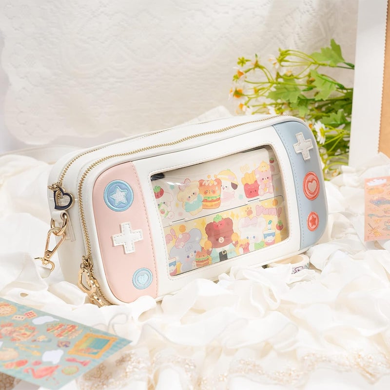 GeekShare Switch Case Compatible with Switch/Switch OLED - Travel Crossbody Switch Carrying Case with Adjustable Shoulder Strap for Switch Console Joy-Con & Accessories - Image 5