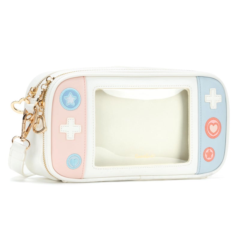 GeekShare Switch Case Compatible with Switch/Switch OLED - Travel Crossbody Switch Carrying Case with Adjustable Shoulder Strap for Switch Console Joy-Con & Accessories - Image 1