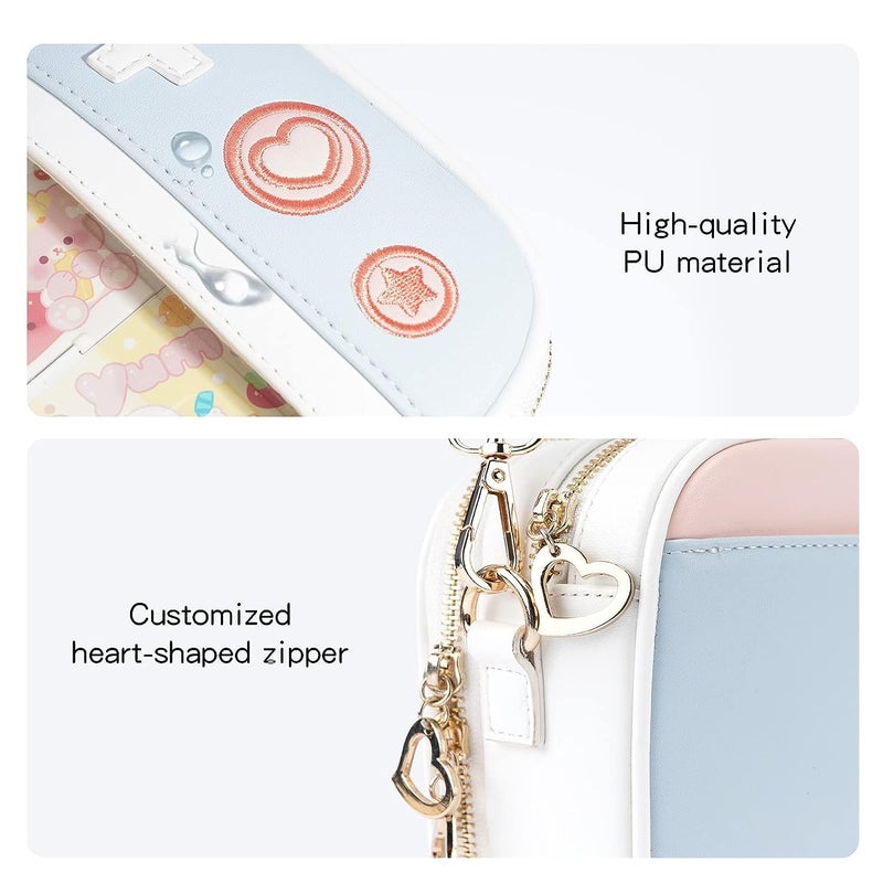 GeekShare Switch Case Compatible with Switch/Switch OLED - Travel Crossbody Switch Carrying Case with Adjustable Shoulder Strap for Switch Console Joy-Con & Accessories - Image 3