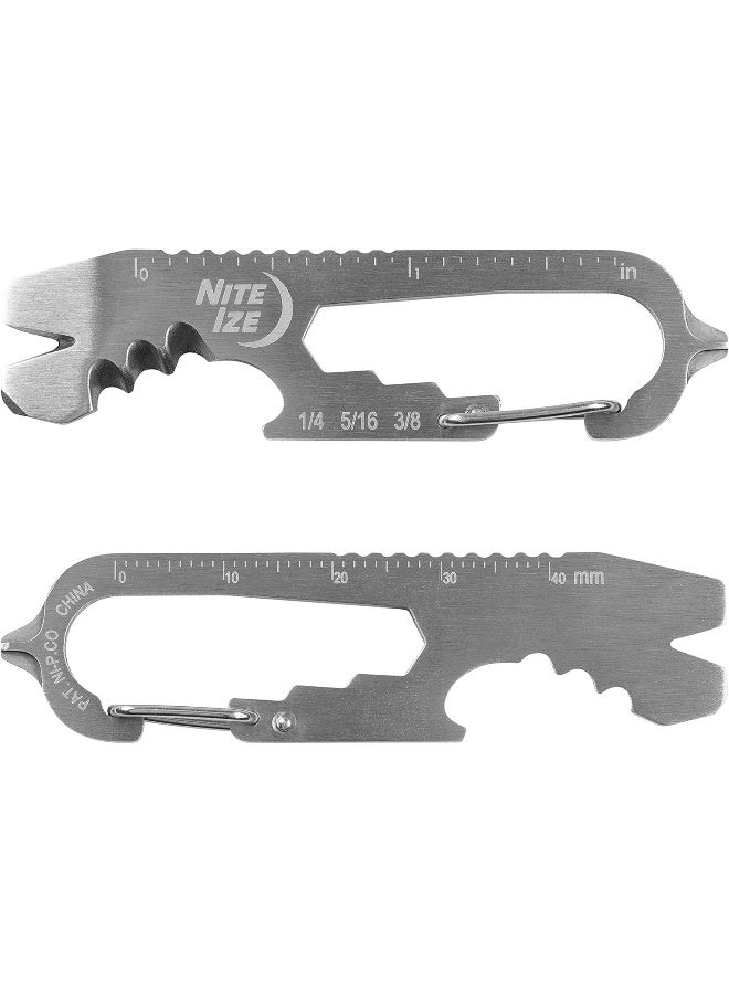 NITE IZE Nite Ize KMTSE-11-R3 DoohicKey Keychain Multi Tool, 1 Count (Pack of 1), Stainless Steel  - Image 4