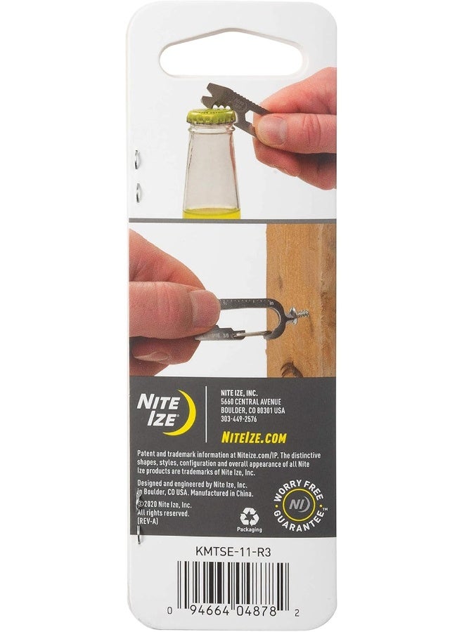 NITE IZE Nite Ize KMTSE-11-R3 DoohicKey Keychain Multi Tool, 1 Count (Pack of 1), Stainless Steel  - Image 2