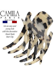 CAMILA Paris Cp3473 French Hair Clip For Women Handmade Hair Side Clips 3 Inch Girls Hair Claw Clips Jaw Fashion Durable Styling Hair Accessories For Women Strong Hold No Slip Grip Made In France  - Image 3
