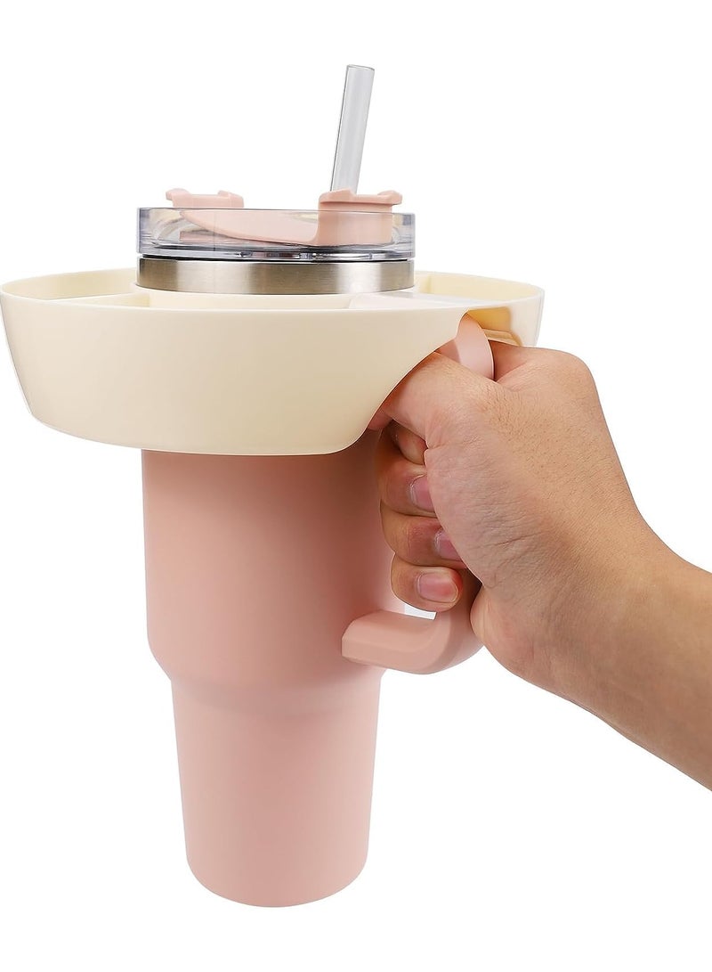 Snack Bowl for Stanley Lid Cup, Reusable Snack Ring Compatible with Stanley Quencher H2.0 40oz Tumbler with Handle, Cute Water Bottle Accessories - Image 5
