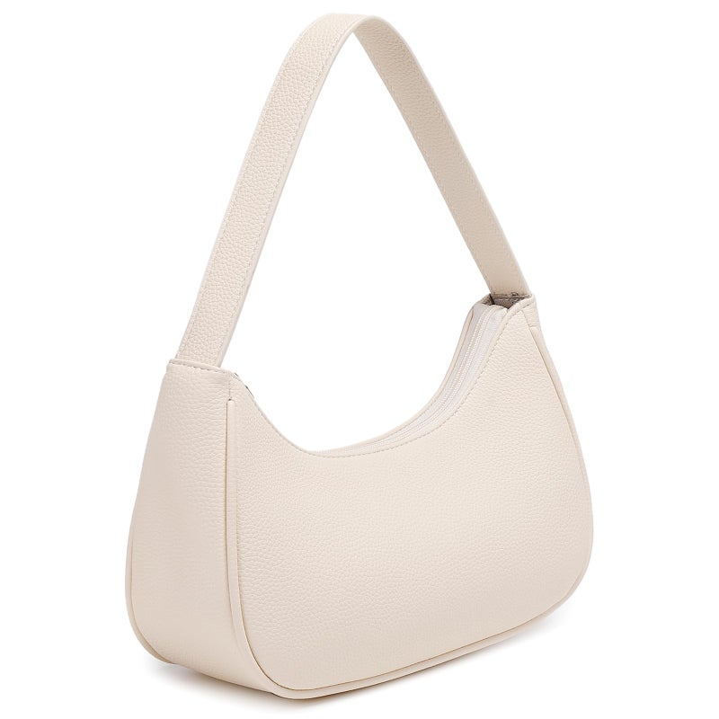WSRYDJDL Fashion shoulder Bag for Women's Cute Hobo Tote Handbag Mini Clutch Underarm Purse for Daily Use/Work/Travel/Casual Outings (Lychee Pattern Beige) - Image 3