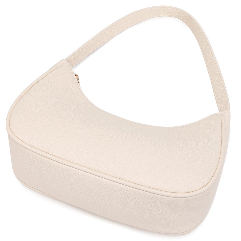 WSRYDJDL Fashion shoulder Bag for Women's Cute Hobo Tote Handbag Mini Clutch Underarm Purse for Daily Use/Work/Travel/Casual Outings (Lychee Pattern Beige) - Image 5