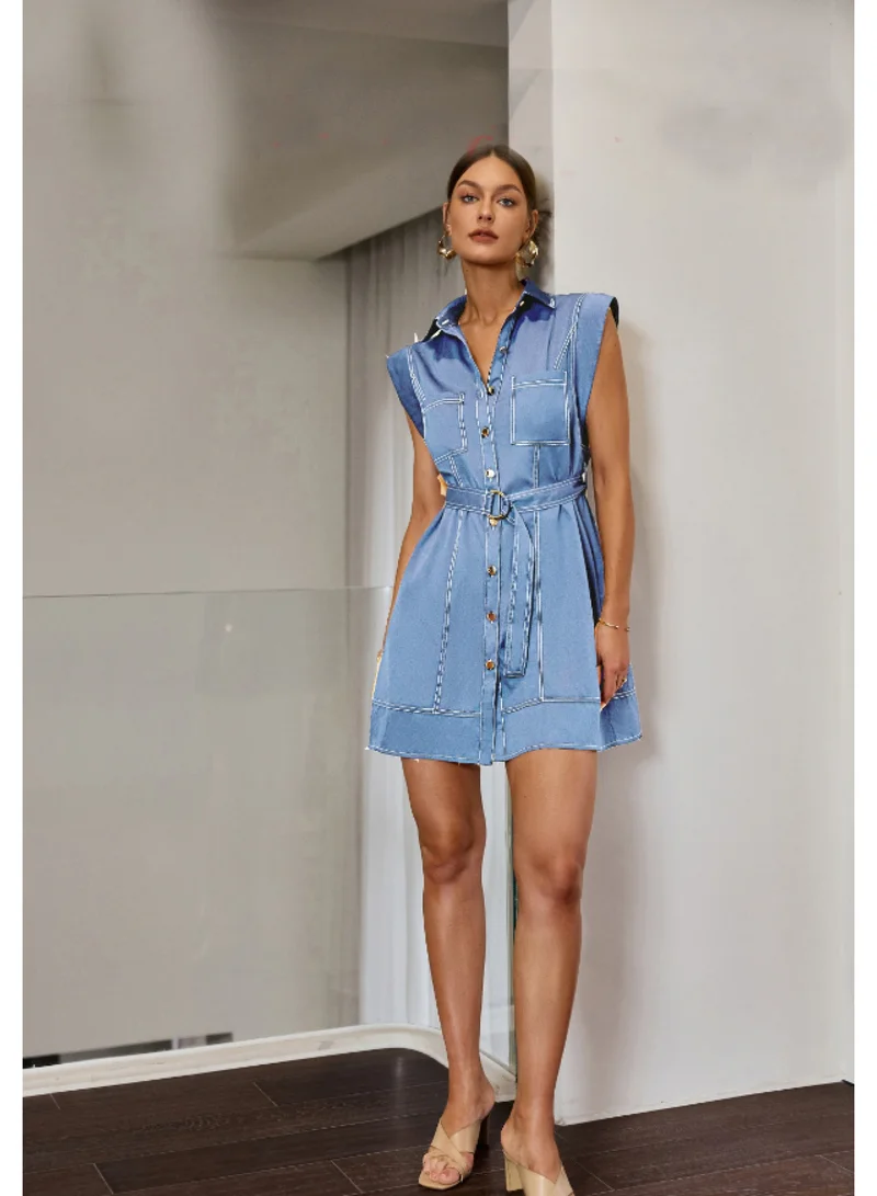 SIMPLEE Women's Summer Elegant DressLight & Comfortable Lightweight Cotton Blend Perfect for Outings