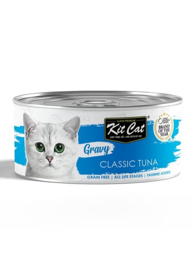 Kit Cat Cat Wet Food Classic Tuna Flavor in Gravy 70g Pack Of 6 - Image 2
