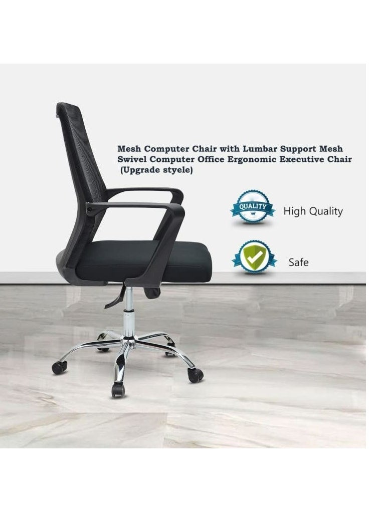 KARNAK Mesh Executive Office Home Chair 360° Swivel Ergonomic Adjustable Height Lumbar Support Back K-9980  - Image 3