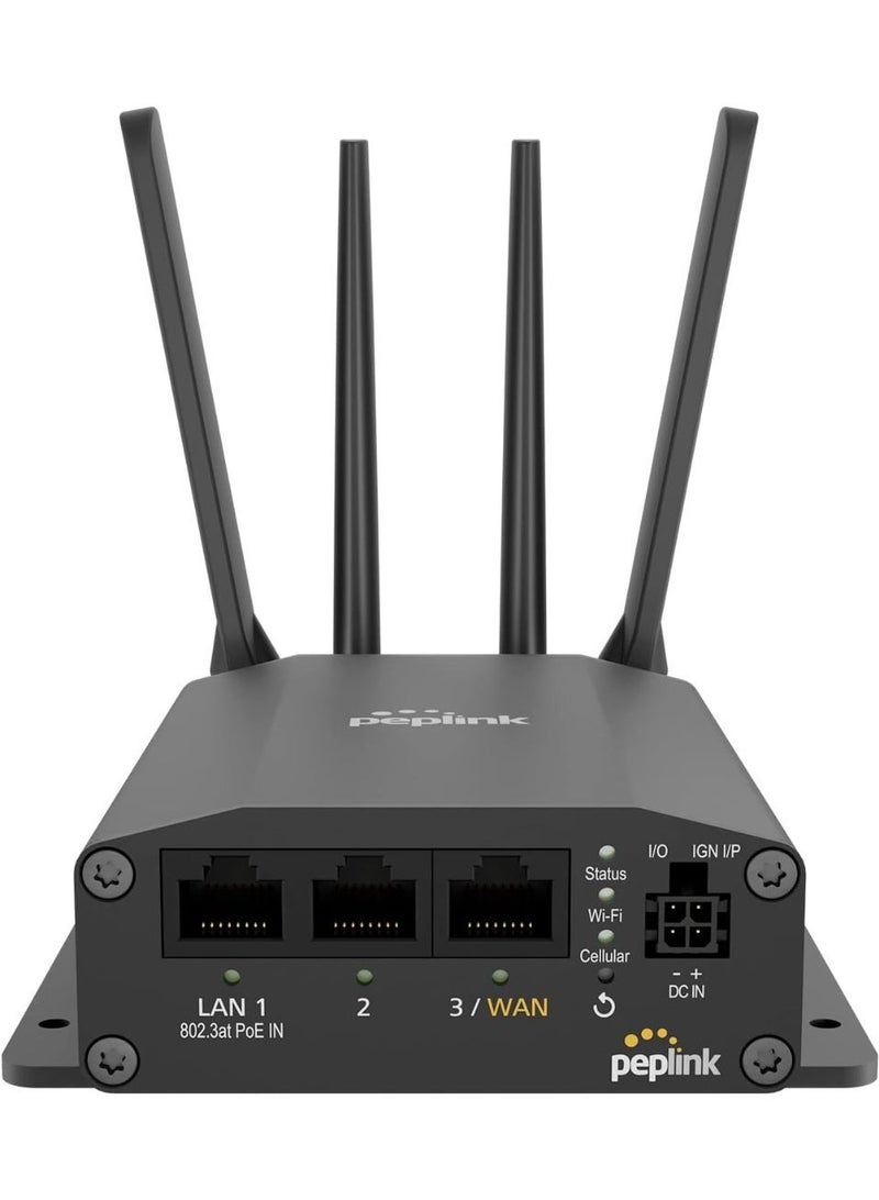 Peplink Cellular Router MAX BR1 Mini - LTE (CAT 4) Wifi Router | LTE Cellular Modem | 3 Ethernet LAN, Built-in WiFi | Redundant SIM Slots, Built-in eSIM | Upgradeable to Dual WAN | VPN capable - Image 1