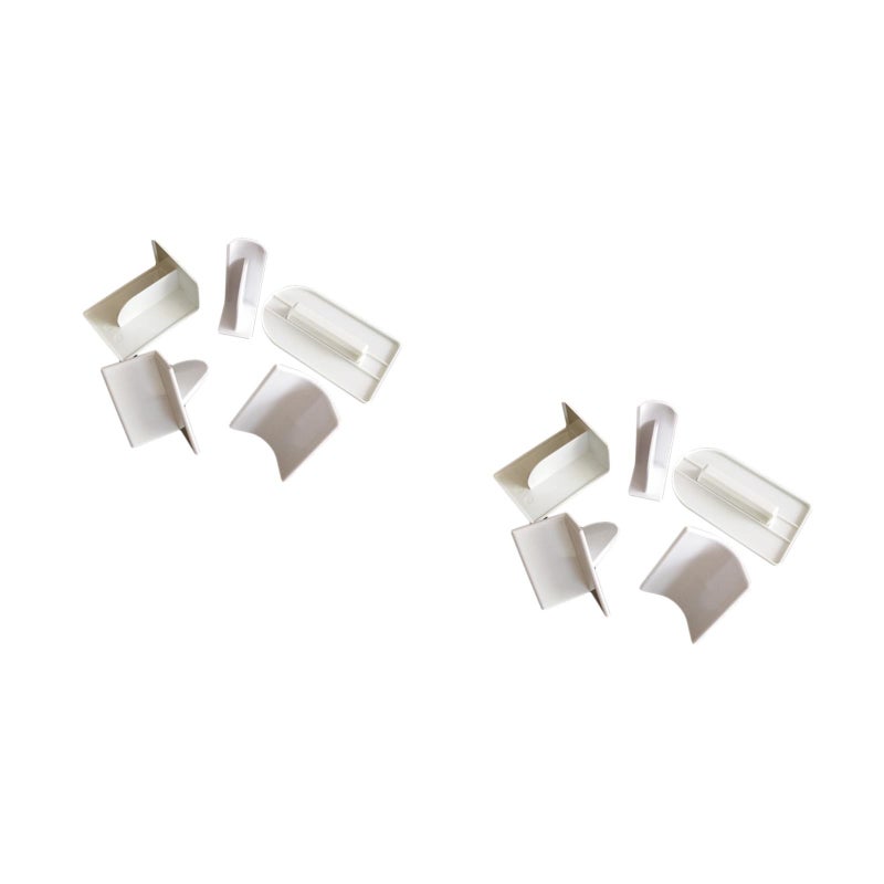 10 pcs DIY Cake Fondant Scraper Smoother Dessert Pastry Decorating Mold Cream Spatula Baking Tools (White) - Image 1