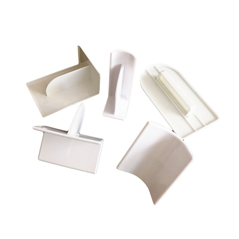 10 pcs DIY Cake Fondant Scraper Smoother Dessert Pastry Decorating Mold Cream Spatula Baking Tools (White) - Image 5