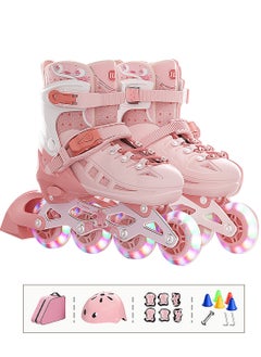 sway Kids Roller Skate Shoe Set, Adjustable Inline skates with Full Light Up Wheels Outdoor Fun 3 Size, for 3-7 Years Girls and Boys Beginners  - Image 1