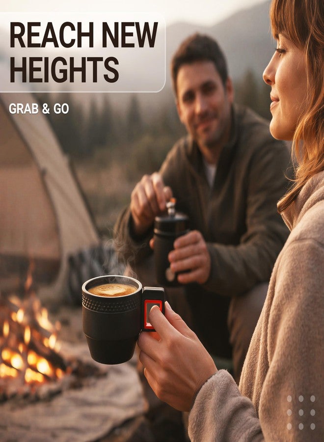 Granatan All-in-One Manual Burr Coffee Grinder Cup and Portable Brewing Kit, Stainless Steel Filter, Double-Wall Insulated Tumbler, Coffee Maker for Home, Travel, and Camping - Image 4