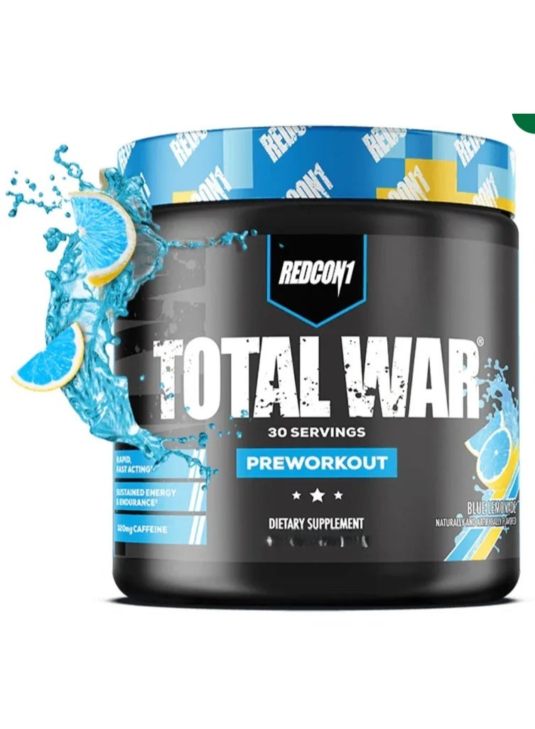 REDCON1 Total War Pre Workout -Blue Lemonade (30 Servings) - Image 1