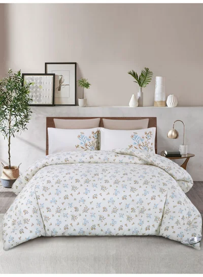 Donetella Bedding Comforter Set Single Size, 4-Pcs Bed Set Fits 120x200 Cms -Printed Bedding Set-All Season- Brushed Microfiber (طقم مفرش سرير فندقي)