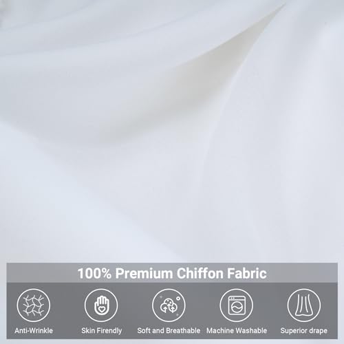 OldPAPA Kids Bed Canopy with Pom Pom Hanging Mosquito Net for Baby Crib Nook Castle Game Tent Nursery Play Room Decor，White - Image 2