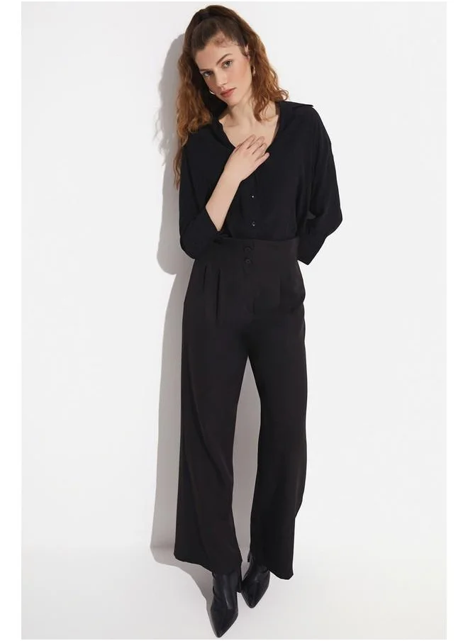 جون June Pleated Detailed Trousers