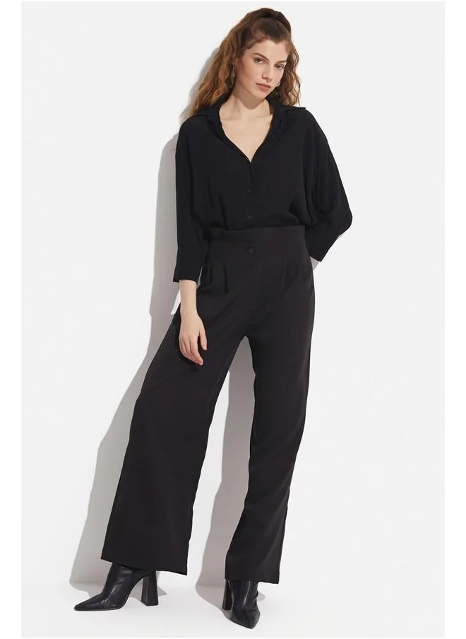 جون June Pleated Detailed Trousers