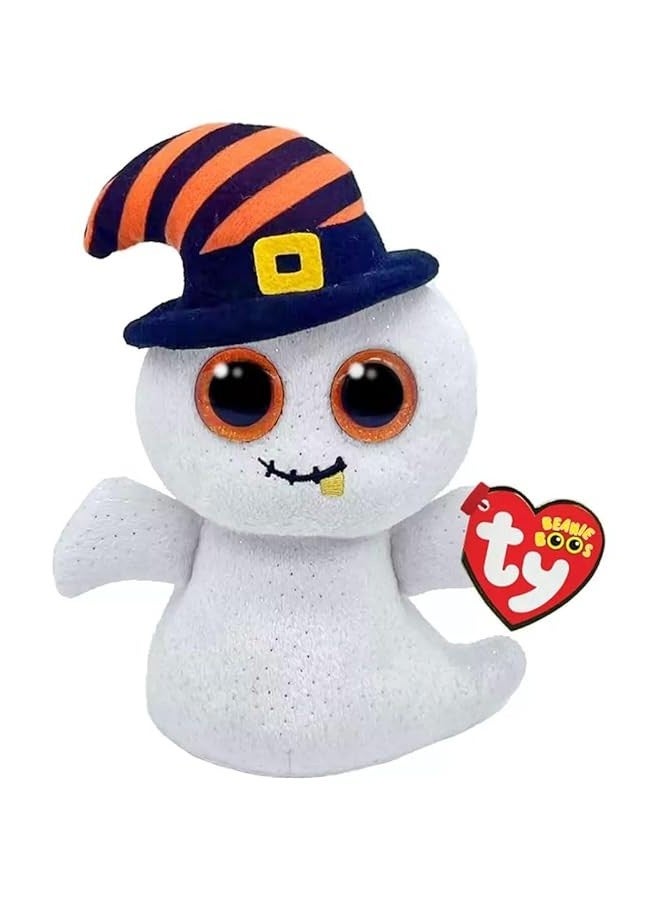 Beanie Boo Nightcap White Ghost with Witches Cap Plush Doll 6inch 