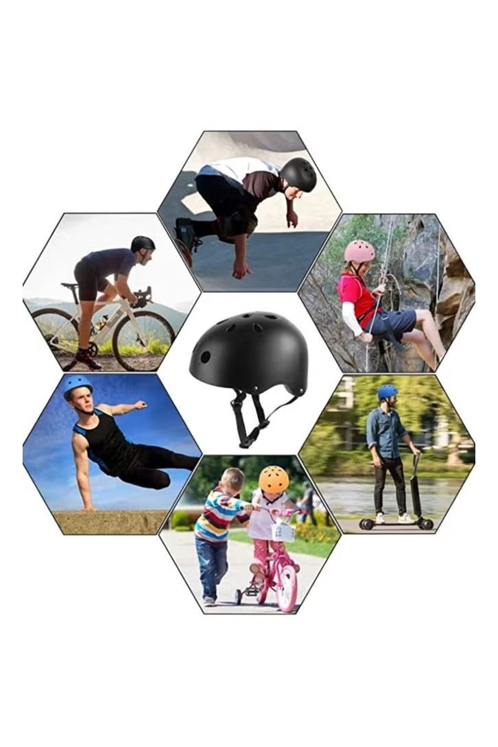 Skateboard Bike Helmet, Lightweight Adjustable, Multi-Sport for Bicycle Skate Scooter - Image 3