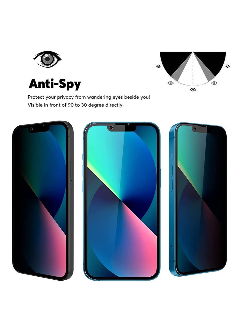 فيسوس واقي شاشة الخصوصية لهاتف iPhone 13/13 Pro 6D 9H زجاج مقوى أسود - Image 2