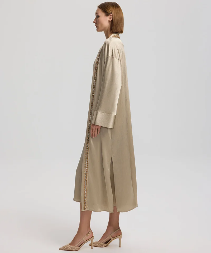 ابيكول V-Neck Midi Dress