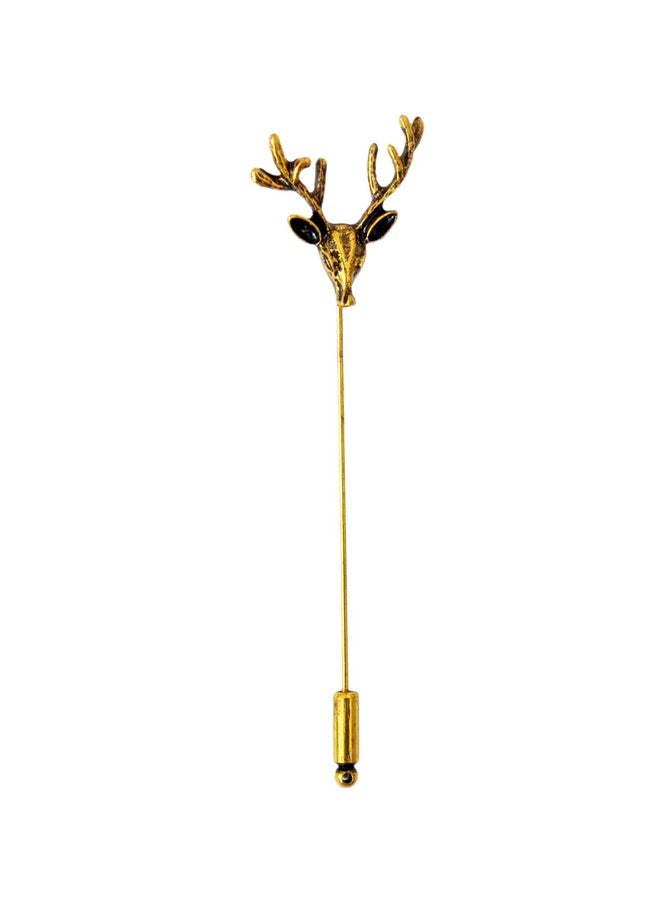 DeePerfetto Antique Finish Reindeer Lapel Pin - Image 1