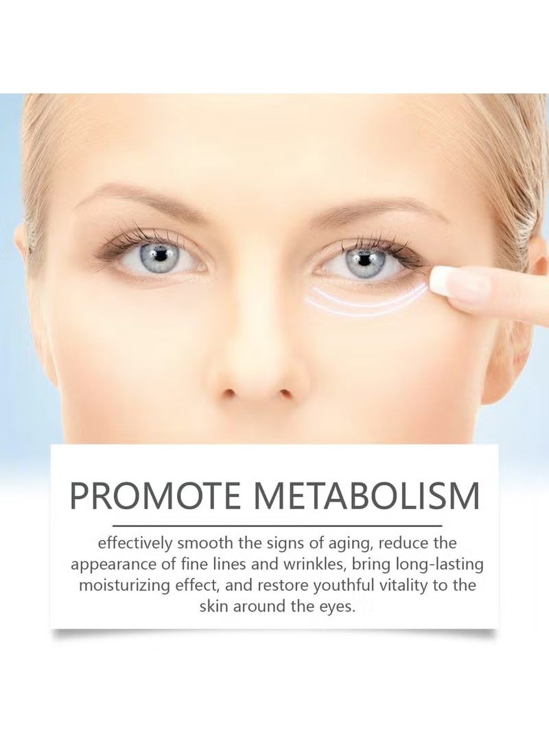 Hoygi Caffeine Eye Cream for Anti - Aging - Retinol, Niacinamide, Squalane, and Peptide Complex to Reduce Wrinkles, Dark Circles, Puffiness, and Fine Lines - Ice Roller For Under Puffy Eyes And Eye Bags - Image 4