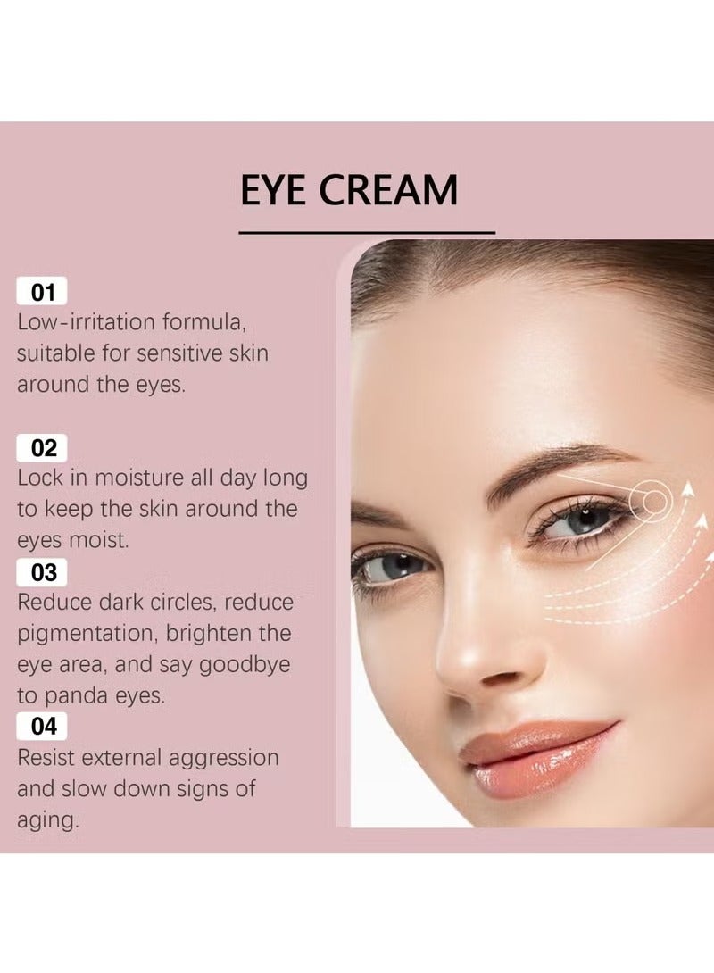 Hoygi Caffeine Eye Cream for Anti - Aging - Retinol, Niacinamide, Squalane, and Peptide Complex to Reduce Wrinkles, Dark Circles, Puffiness, and Fine Lines - Ice Roller For Under Puffy Eyes And Eye Bags - Image 5