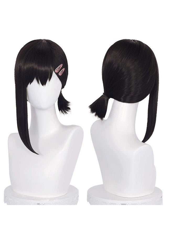 Probeauty Probeauty Black Wig for Women, Anime Costume Wig with Hairbins + Wig Cap  - Image 1