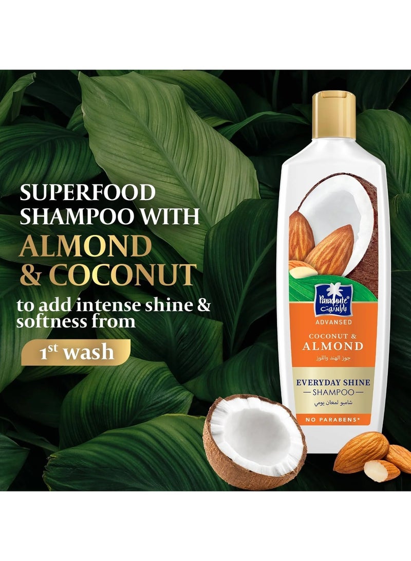 باراشوت شامبو لمعان يومى باللوز وجوز الهند 340 مل - Image 3