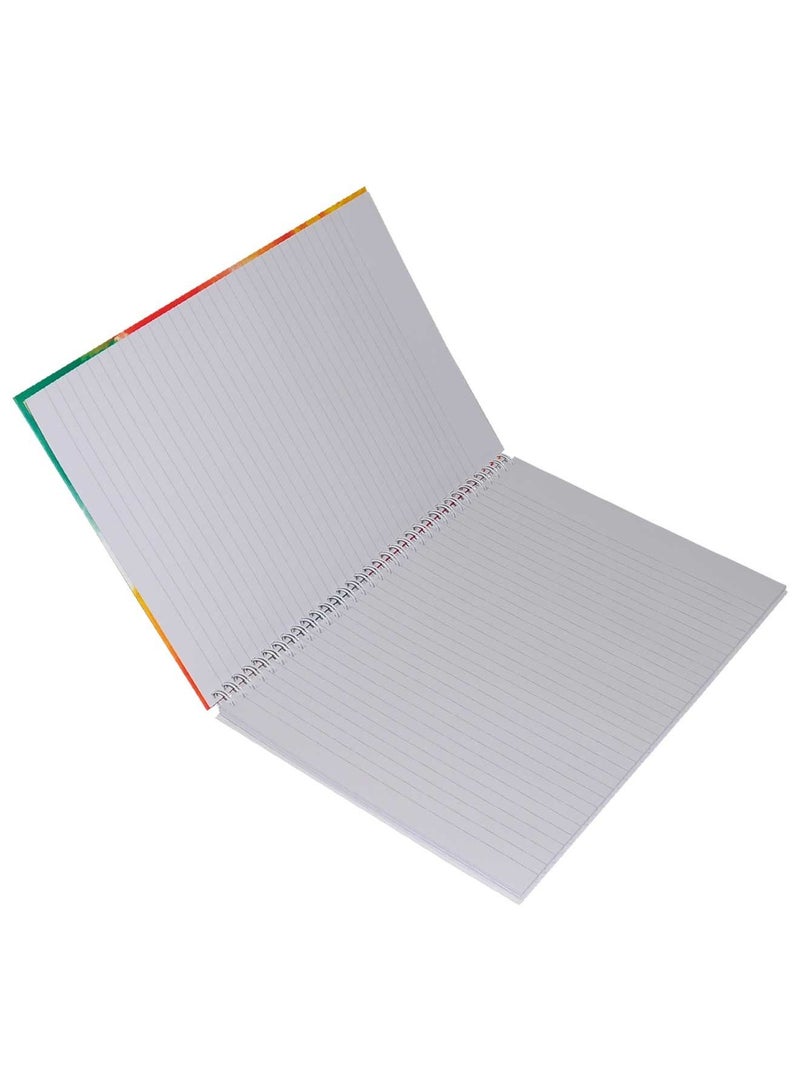 FIS 5 Pieces Spiral Hard Cover Notebook 96 Sheets A4 Panda Design - Image 2