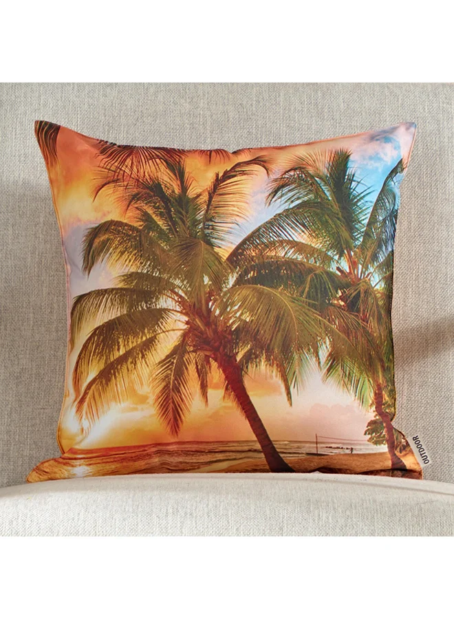 Sea Shore Printed Outdoor Cushion Cover 45 x 45 cm