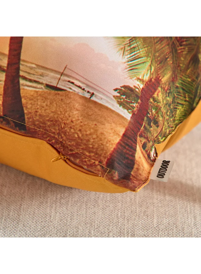 Home Box Sea Shore Printed Outdoor Cushion Cover 45 x 45 cm