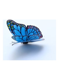 NIBEMINENT 12-Piece Outdoor Garden Butterfly Stakes Blue  - Image 5