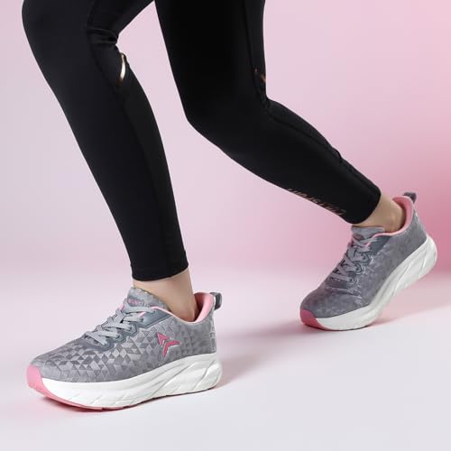 AVANT Women Libra Running Shoes (AVWSH029CL02UK8_Grey/Pink) - Image 2