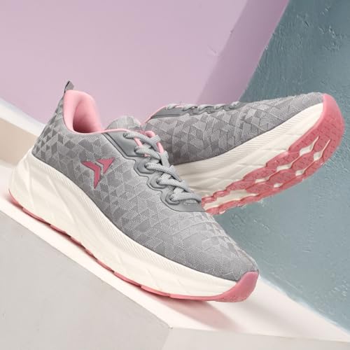 AVANT Women Libra Running Shoes (AVWSH029CL02UK8_Grey/Pink) - Image 5