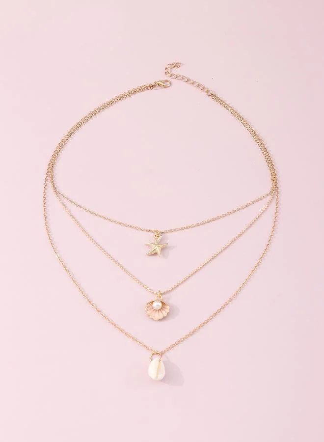 Take Two Conch Shell Layered Necklace