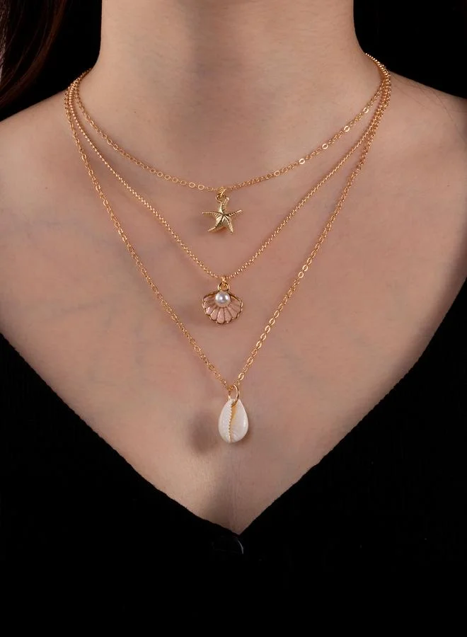 Take Two Conch Shell Layered Necklace