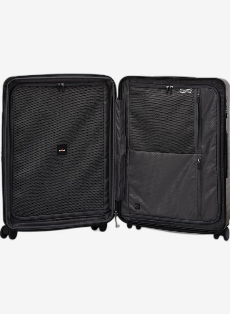 Echolac Celestra 66 Cm Hardcase Expandable 4 Double Wheel Check-In Luggage Trolley - Black - Image 5