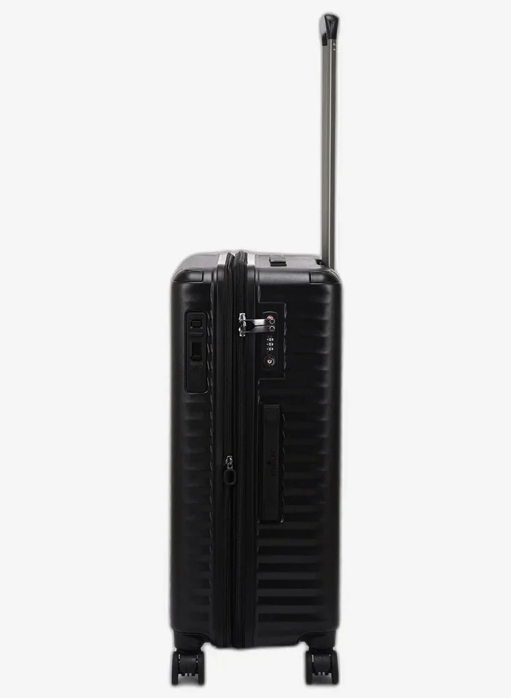 Echolac  Celestra 66 Cm Hardcase Expandable 4 Double Wheel Check-In Luggage Trolley - Black  | Best Price UAE
