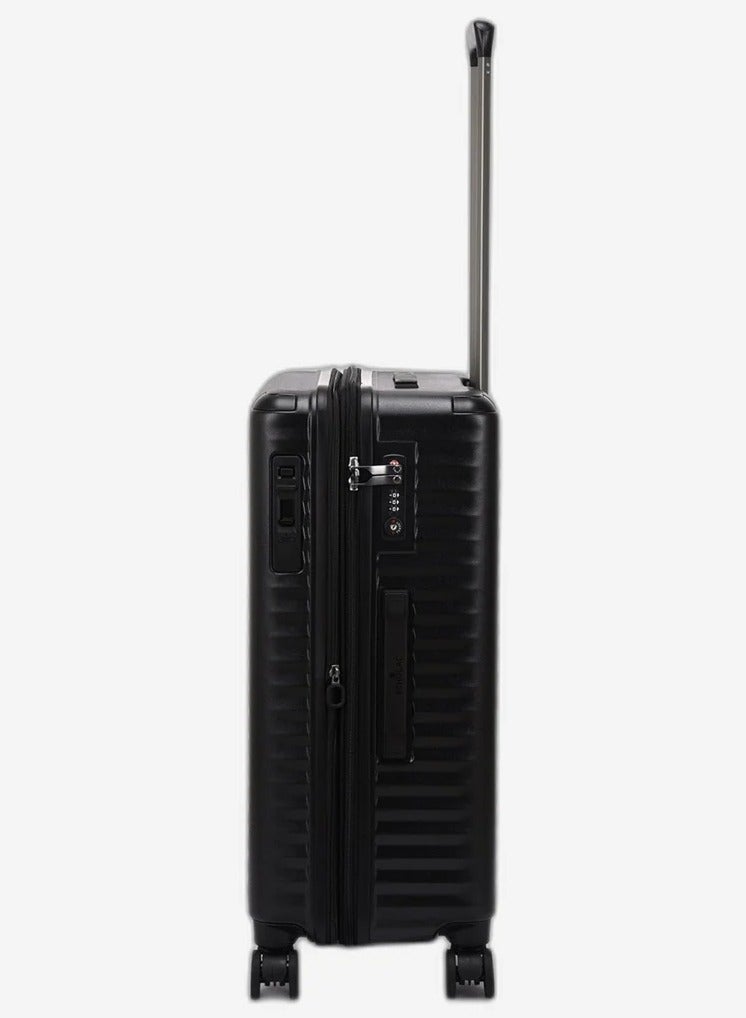 Echolac Celestra 66 Cm Hardcase Expandable 4 Double Wheel Check-In Luggage Trolley - Black - Image 3