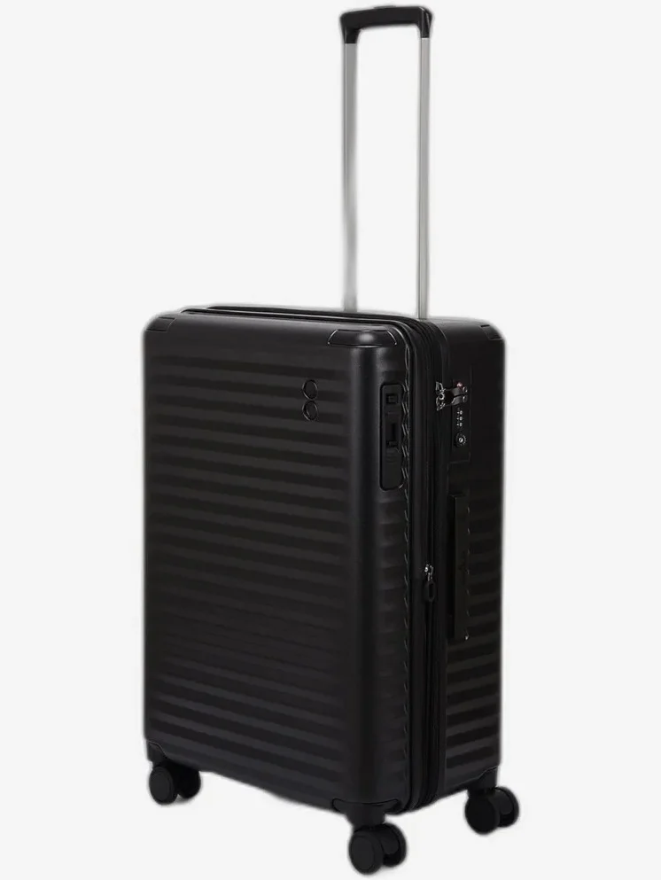 إيكولاك سيلسترا . سم حقيبة سفر صلبة قابلة للتوسيع بعجلات مزدوجة  عجلات سوداء