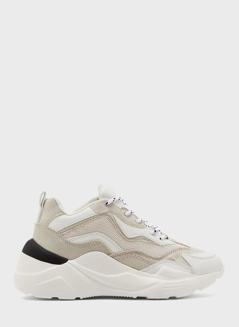 TOPSHOP Cancun Ecru Chunky Trainers Sneaker