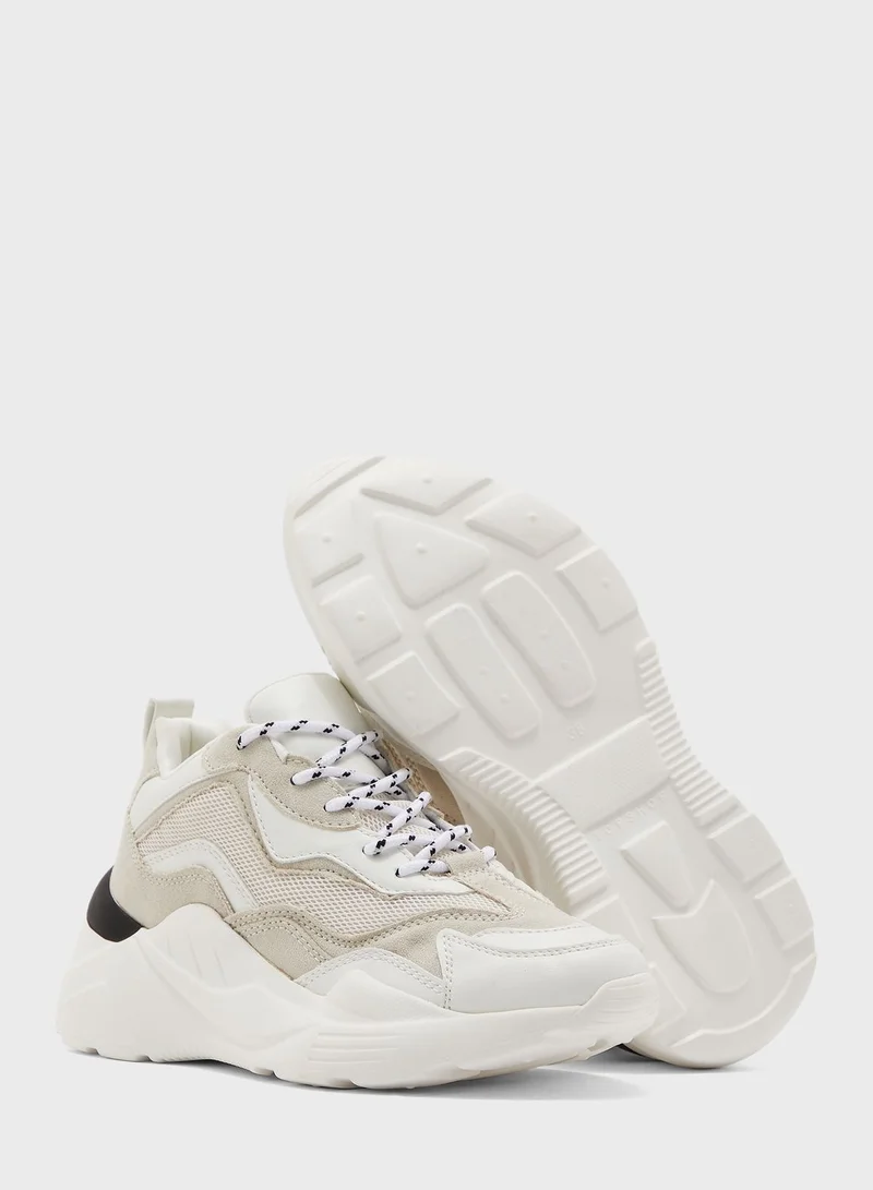 TOPSHOP Cancun Ecru Chunky Trainers Sneaker