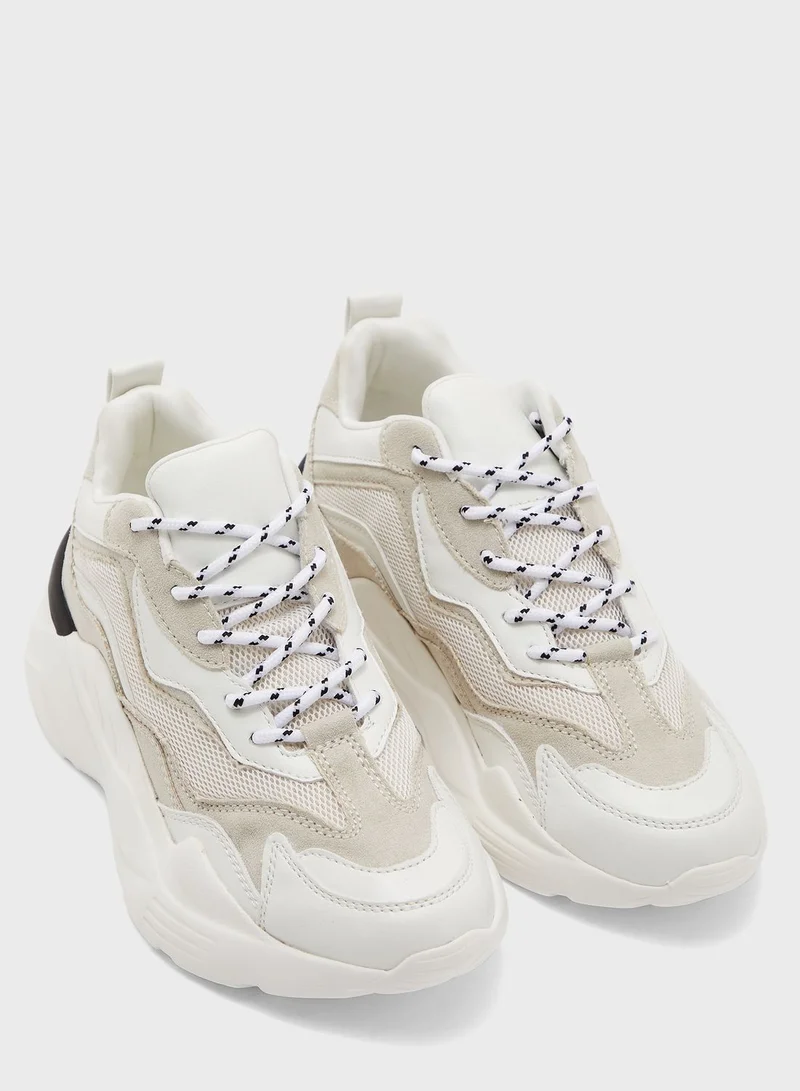 TOPSHOP Cancun Ecru Chunky Trainers Sneaker