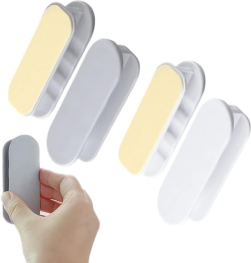 KPNG Self-Stick Instant Cabinet Drawer-Humanity Handle Helper Auxiliary for Kitchen Cabinet Knobs Drawer Window Sliding Door-Wardrobe Self-Stick Push Pull Helper Stick-on Handles (Random, Pack of - 2) - Image 1