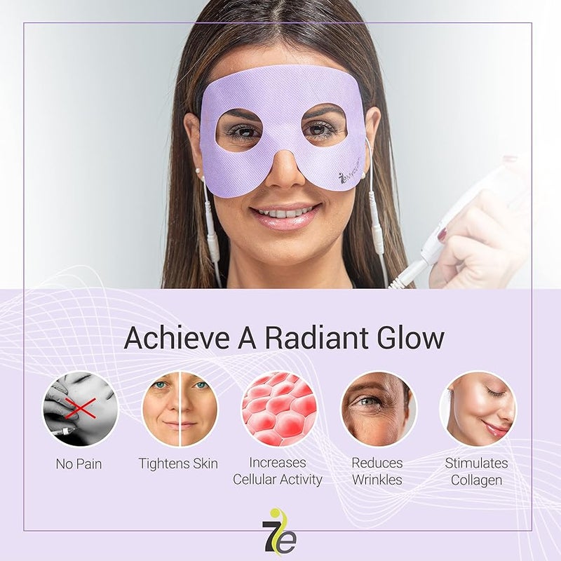 myolift 7E Wellness Conductive Eye Facial Mask Microcurrent Machine Skin Care Tools for Microcurrent Facial Device Instant Face Lift Anti Aging and Skin Tightening Up to 1012 Uses - Image 3