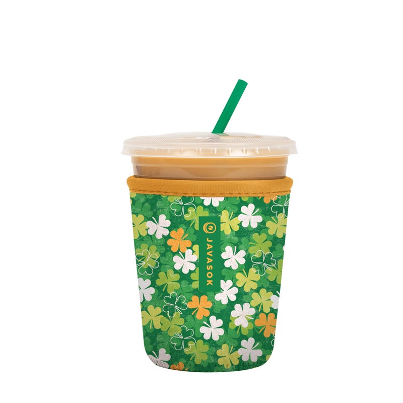 Sok It Java Sok Iced Coffee & Cold Soda Insulated Neoprene Cup Sleeve (Luck of the Shamrock  Small: 16-20oz) - Image 1